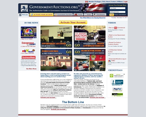 GovernmentAuctions.org – Top Performing Affiliate Program in its Arena of interest