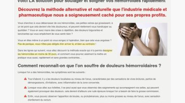 Le handbook complet contre les hemorroides