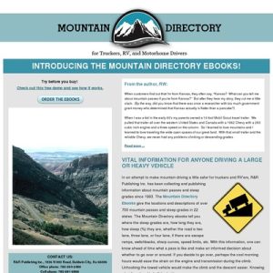 Mountain Listing: A E book for Truckers, RV and Motorhome Drivers