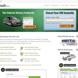 VinAudit – Carfax Different – Official NMVTIS Supplier