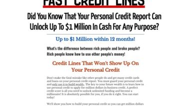 BUSINESS CREDIT BUILDER – $ Million Industrial Credit Playing cards