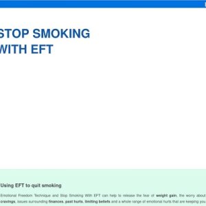 Stop Smoking – Pause Smoking With EFT