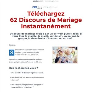 Pack de Discours de Mariage + Conversion TOP