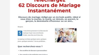 Pack de Discours de Mariage + Conversion TOP