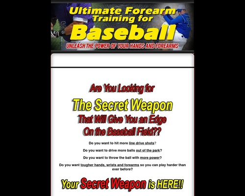 Remaining Forearm Coaching for Baseball