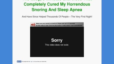 The Destroy Snoring and Sleep Apnea Boom Program