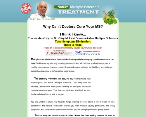 Proven MS medicine by Dr Gary Levin M.D