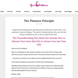 Pleasure Principle – A lot Conversions. Low Refunds. Get hold of 90% now!