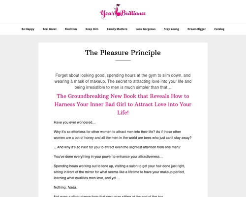 Pleasure Principle – A lot Conversions. Low Refunds. Get hold of 90% now!