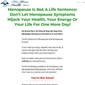 The Menopause Solution – Blue Heron Health News