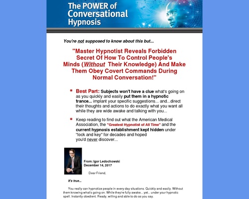 Vitality Of Conversational Hypnosis Atomize Direction and 20+ Products