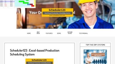 Scheduler123 : Excel-based mostly fully fully Manufacturing Scheduling Machine