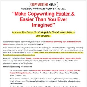 Copywriter Brain Huge Mark Program