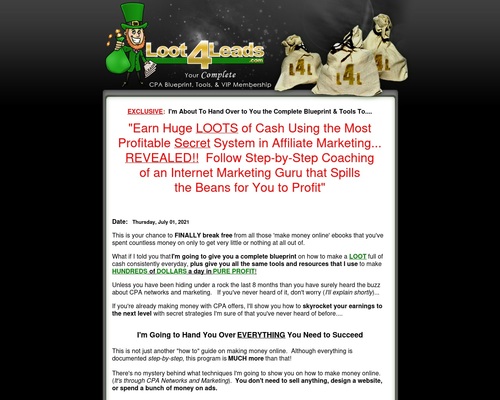 Loot4Leads – Your CPA Advertising Equipment on Steroids!