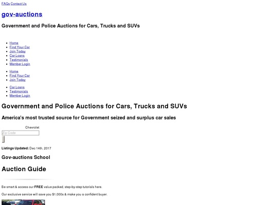 Gov-Auctions.org – #1 Executive & Seized Auto Auctions. Autos 95% Off!